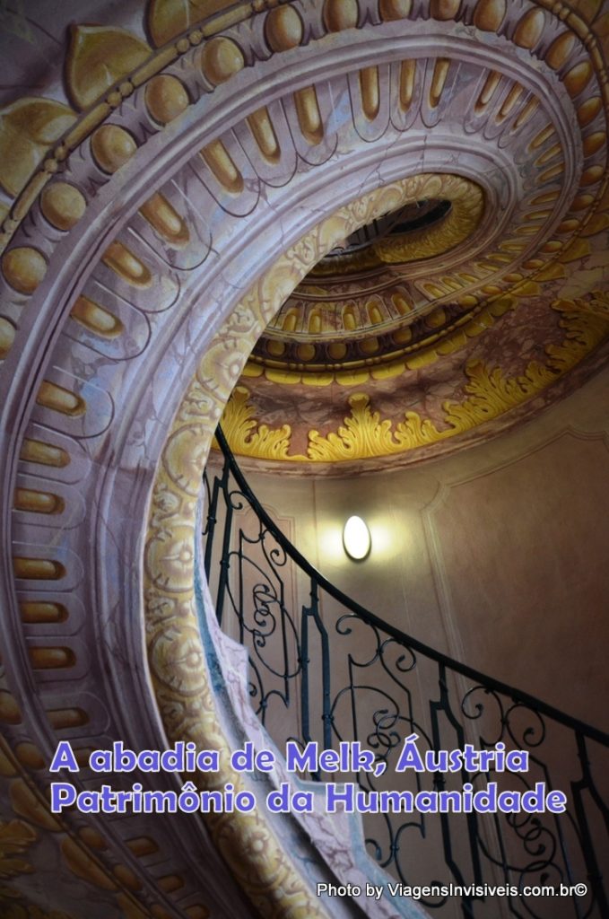 Escada decorada da Abadia, Melk, Áustria