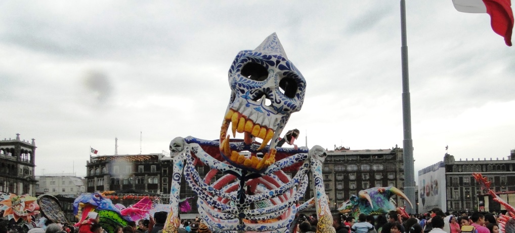 Caveira na Cidade do México