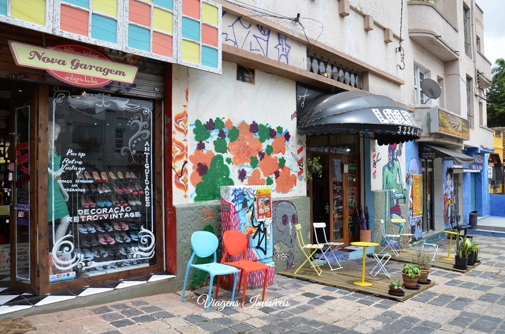 Lojas vintages na Rua Trajano
