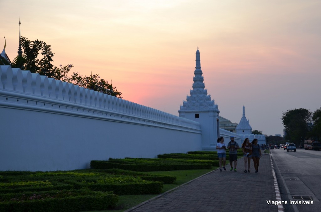 Quase 2km de muro no Grand Palace de Bangkok, Tailândia