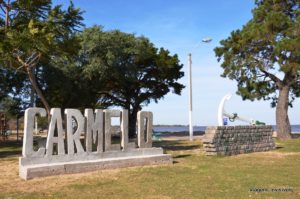 Placa em Playa Sere, Carmelo, Uruguai