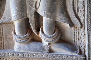Detalhe da apsara, Angkor Wat, Camboja