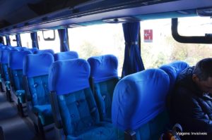 Interior do ônibus Berruti, Colônia do Sacramento - Carmelo