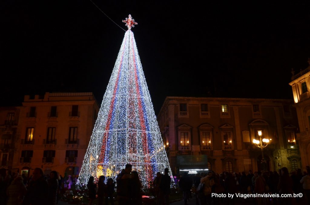 Decoração de Natal, Catânia, Itália