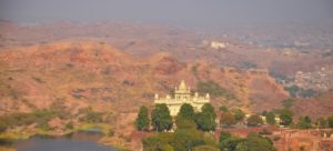 Jaswant Thada vista do Mehrangarh Fort, Jodhpur, Índia