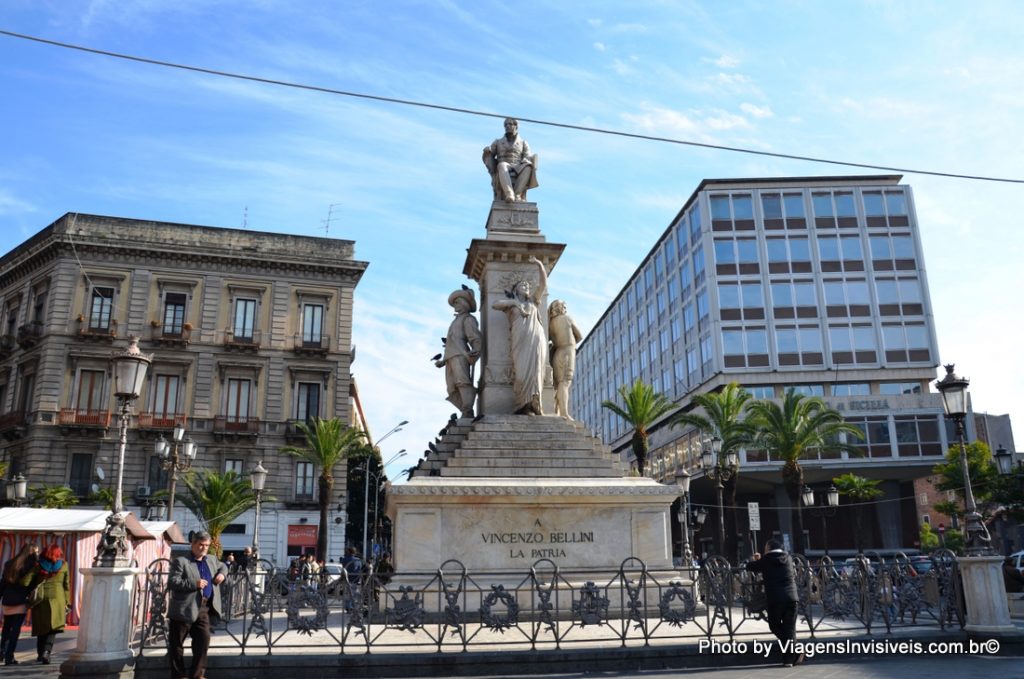 Praça Vicenzo Bellini, Catânia, Itália