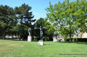 Arte no Resselpark, Viena, Áustria