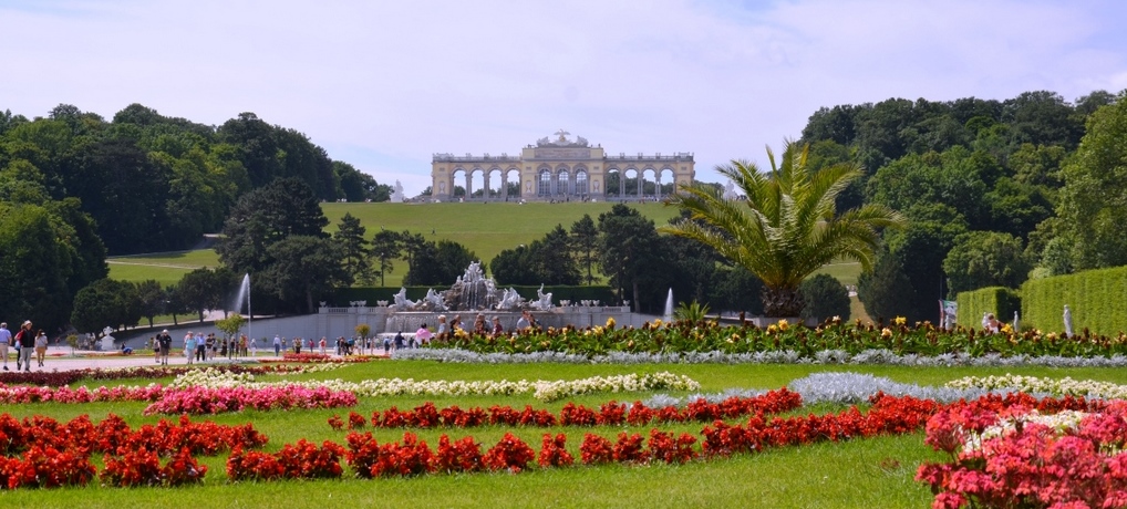 Vista do Gloriette Schloss Schonbrunn, Viena Áustria