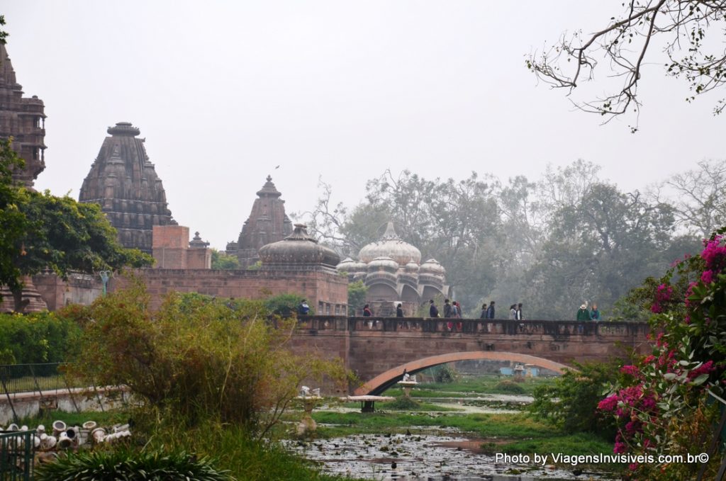 Visão dos templos Jardim de Jodhpur, Índia