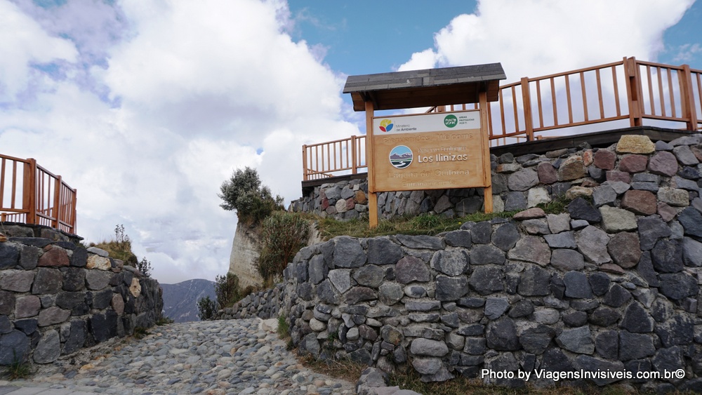 Entrada para Quilotoa, Equador