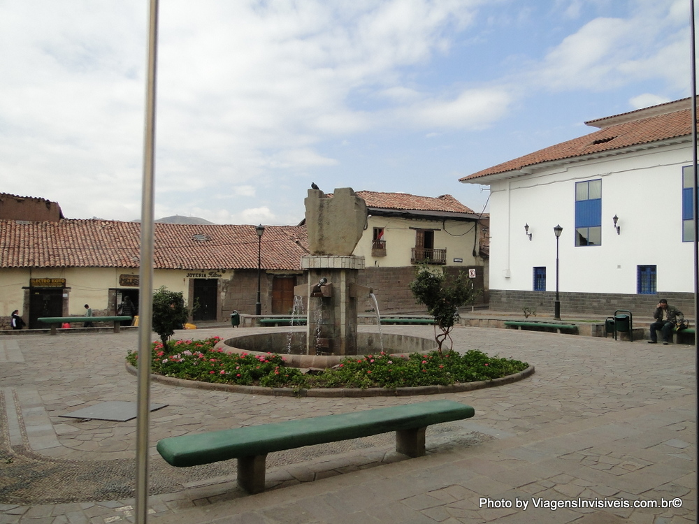 Praça em frente ao Casa Andina, Cuzco, Peru
