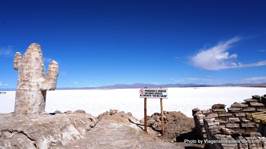 Para entrar na salina somente com guia, Salinas Grandes, Jujuy, Argentina