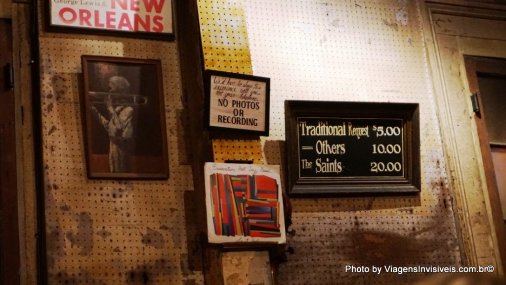 Tabela de pedido de musica, Diversão em Nova Orleans