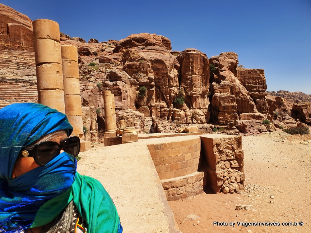 Despistando a tempestade de areia, Petra, Jordânia