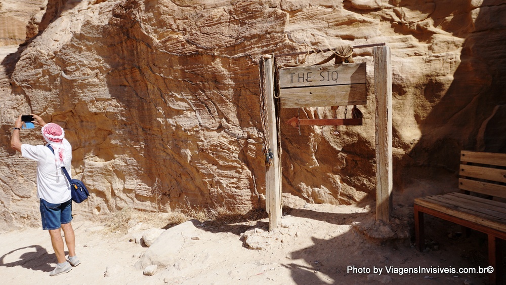 O Siq de Petra, Jordânia