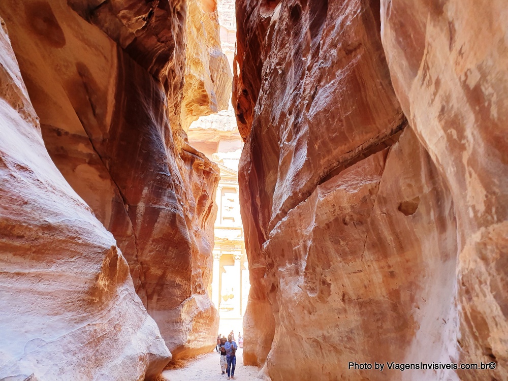 O primeiro soslaio do Tesouro, Petra, Jordânia