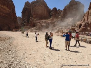 Uma tempestade de areia para temperar a visita, Petra, Jordânia